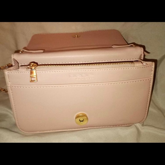Blush “Bebe@ Front Flap Crossbody w/ Gold Chain - Picture 3 of 3
